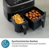 Philips Airfryer Dual Basket 3000 Series, 9L, 2 paniers, 2 plats prêts en même temps, technologie Rapidair plus électroménager à air chaud Naty Shop