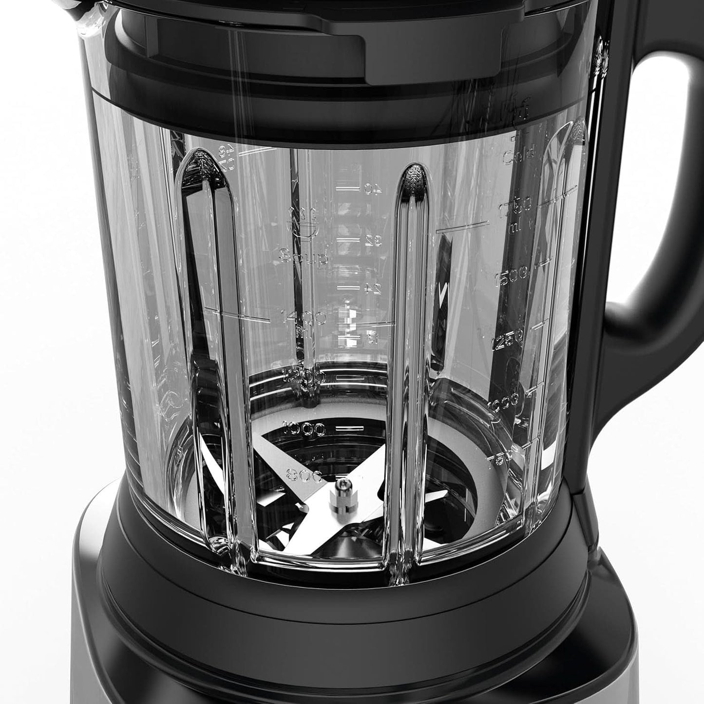 Tefal Perfectmix Cook Hochgeschwindigkeits-Standmixer, Mit Kochfunktion, 10 Auto-Programme, Heiße Und Kalte Rezepte, Abnehmbare Klingen, Inkl. Dampfkorb, Silber/Schwarz, BL83SD30 Cuisine Naty Shop