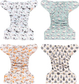 Littles and Bloomz FLP2-0406 Couche réutilisable à clip standard, 4 couches
