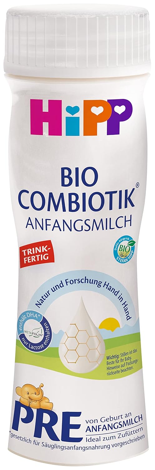 Lait maternisé au lait biologique Hipp PRE BIO Combiotik, pack de 4 (4 x 600g) Naty Shop