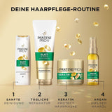Pantene Pro-V Smooth & Silky Keratin Protect Masque Capillaire 500 ml pour cheveux bouclés et secs, Jusqu'à 72 heures de cheveux lisses et brillants en une seule application, Avec formule Pro-V et Masque capillaire Actif Nutri-Plex Naty Shop