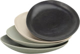 CreaTable, 22139, série PIETRA, service de table 4 pièces pour 4 personnes, service d'assiettes en porcelaine, passe au lave-vaisselle et au micro-ondes, fabriqué en Europe