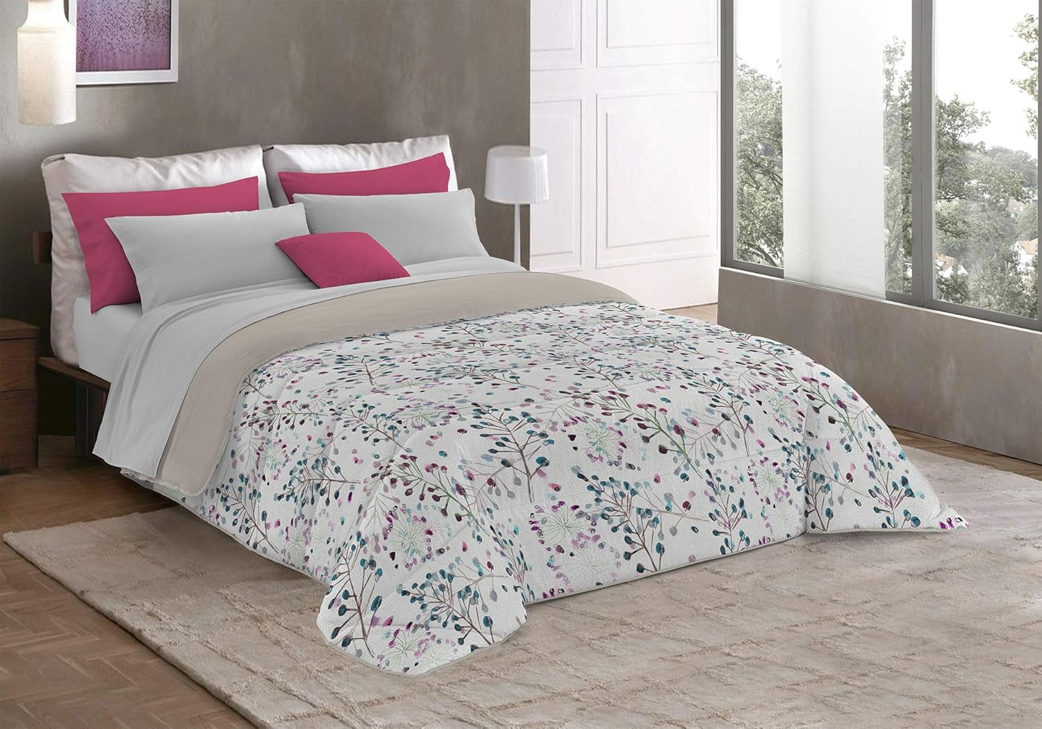 Fantasy T-Fa-Hypnotic-1P Couette d'hiver, Microfibre, Hypnotique, 170X260Cm Couettes et couettes Naty Shop Pile 220X260 Cm