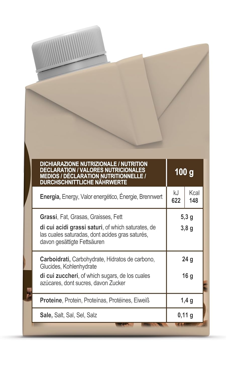 Gimoka Caffe Latte Cream Sans lactose Sans gluten Sans conservateurs