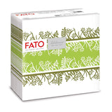 Fato - Serviettes en papier sec, airlaid, effet textile, paquet de 50 serviettes, 40X40 pliées en format 4, Tropicana Decor