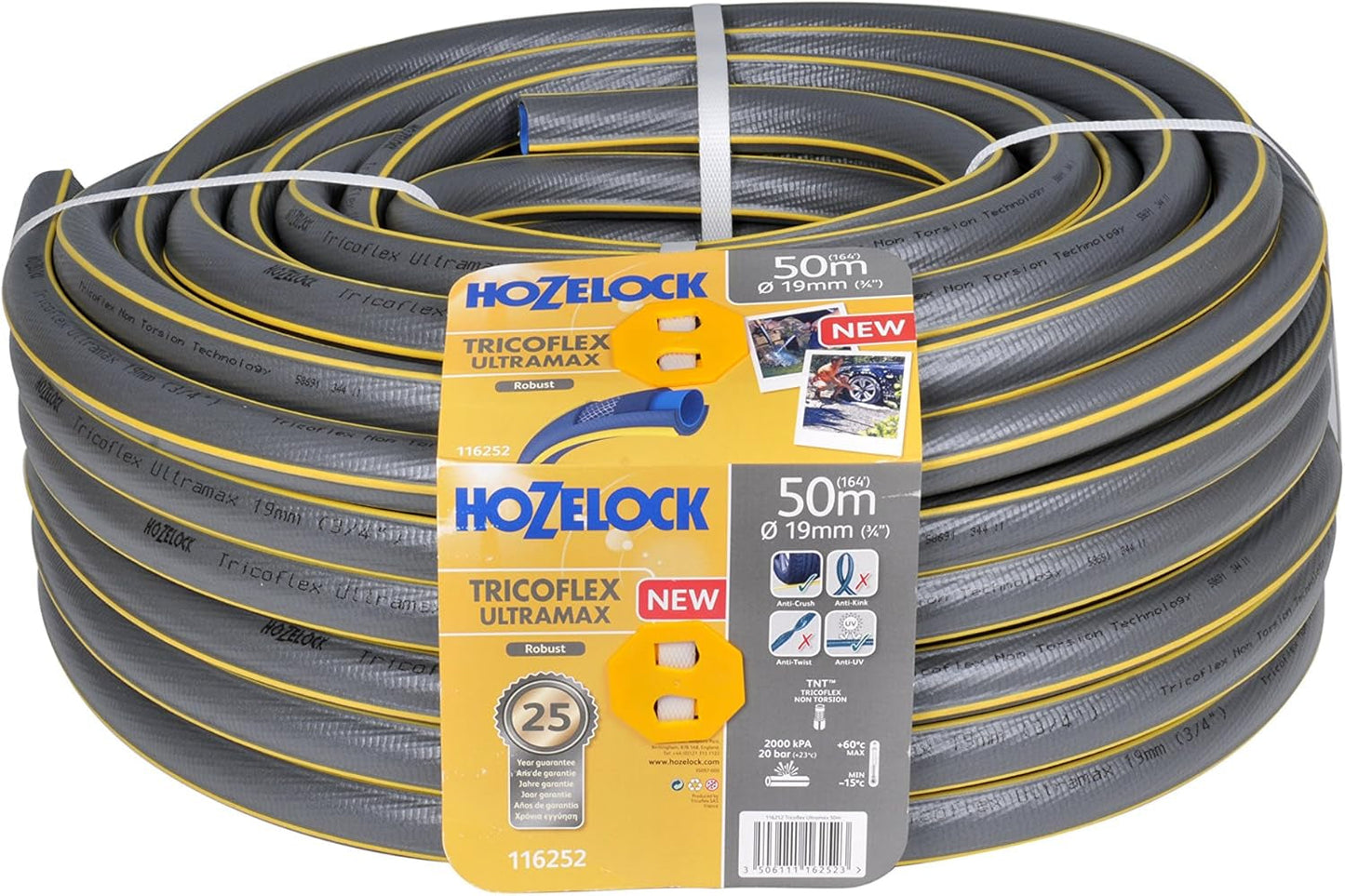 Tuyau Hozelock Tricoflex Ultramax 25 m (diamètre 12,5 mm)