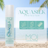 AQUA SILK Crème Capillaire pour l'Été, Protège les Cheveux de la Mer et du Chlore, Soie et Aloe Vera, M-O-I Haircare | Masque capillaire Naty Shop 100 ml