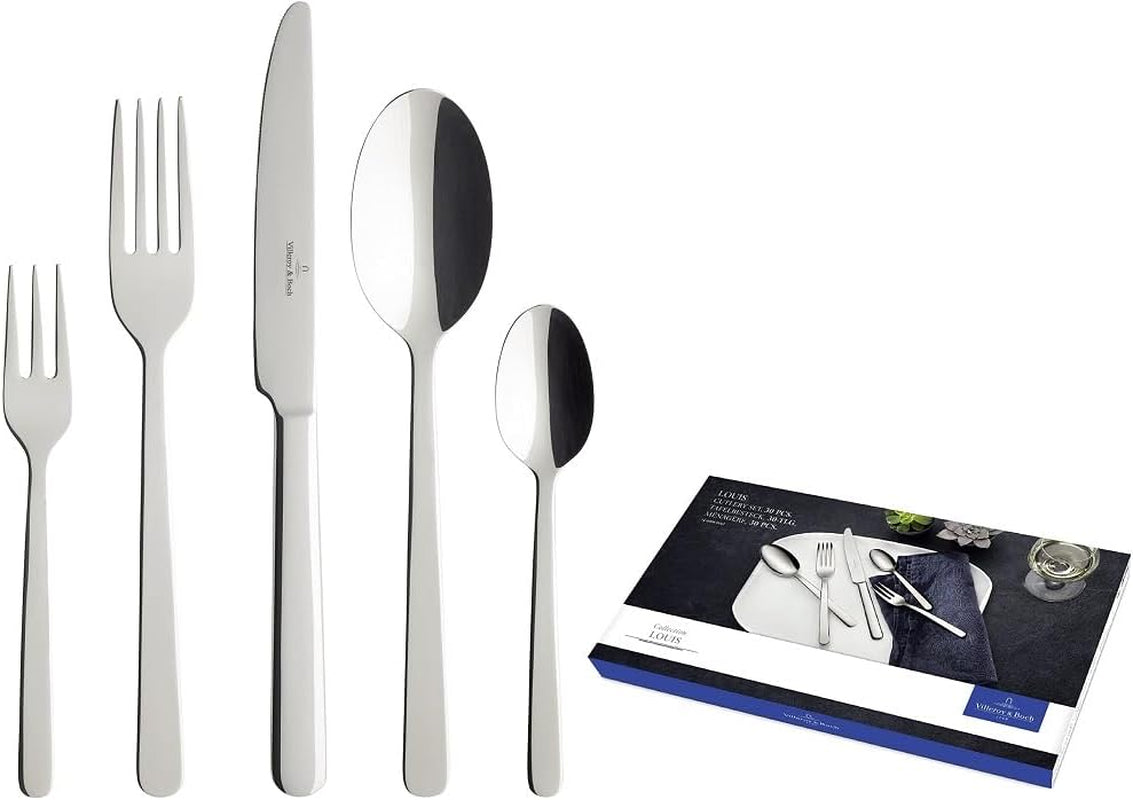 Villeroy & Boch Louis Couverts pour 6 personnes, 30 pièces Cuisine Naty Shop