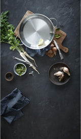 WMF Profi plat à rôtir 28 cm induction, poêle en acier inoxydable Cromargan, casseroles et poêles découvertes Naty Shop