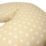 Coussin d'allaitement pour nouveau-né, XL, housse 100% coton, amovible et lavable, garnissage polyester, motif étoile Accessoires Alimentation et Allaitement Bebe Naty Shop