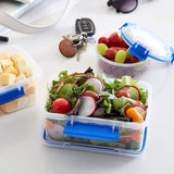 KLIP IT System Bocal de Conservation Alimentaire 5 litres Pot de Conservation Empilable Anti-Fuite avec Couvercle Réfrigérateur/Congélateur Convient sans BPA Plastique Clips Bleus 1 Pièce (Paquet de 2) Boîtes de Conservation Alimentaire Naty Shop