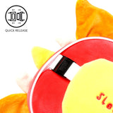 Puckator Relaxeazzz Adoramagics Oreiller de voyage rond en peluche et masque pour les yeux de dragon – Masque de sommeil en peluche pour avion – Oreiller de vol pour enfants et adultes – Masque de sommeil mignon Oreillers de voyage Naty Shop
