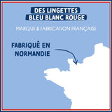 Paquet de 8 paquets de lingettes nettoyantes compostables à l'eau, 50 unités
