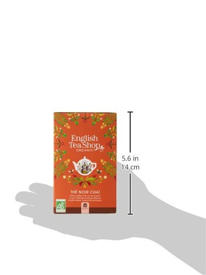 ETS - Thé Noir Chai, Naturland BIO, 20 Sachets de Thé (Pack de 2)