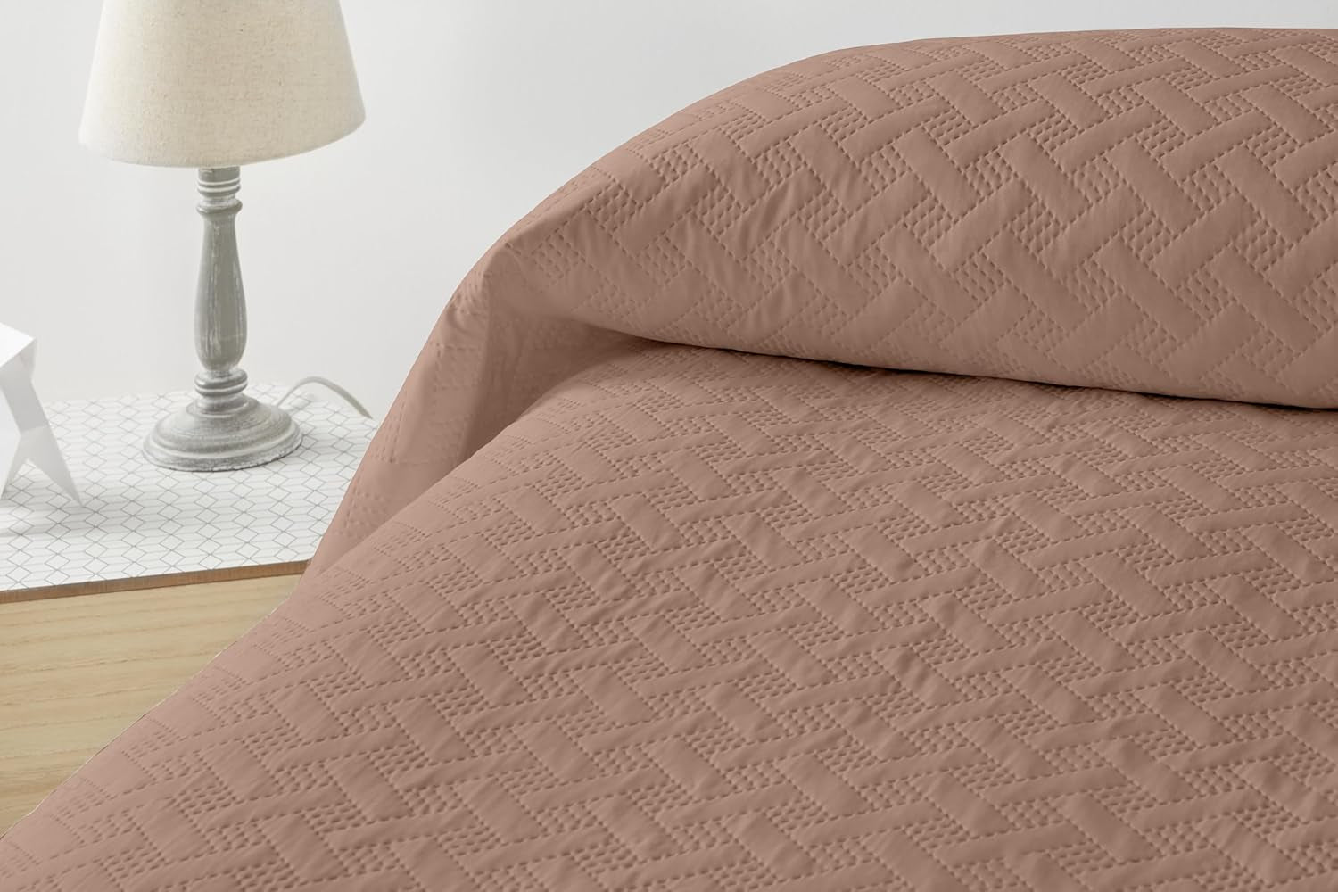 LISO - Couvre-lit pour 105 Cm - Couvre-lit Bouti - Printemps et été - 200X260 Cm - Lits et Couvertures Rose Besuche den Degrees home-Store Lit Marron 150 Cm