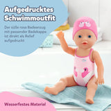 BABY Born My First Swimmer Girl - Poupée 30 cm - Poupée de bain avec mécanisme pivotant, étanche - Fonctionne sans piles - Convient aux enfants de 1 an et plus