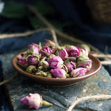 500g boutons de roses comestibles premium - infusion de pétales de roses séchées de l'Atlas - goût et arôme sucrés et floraux - 100% naturels, purs et sans additifs | Tazarin Ltd