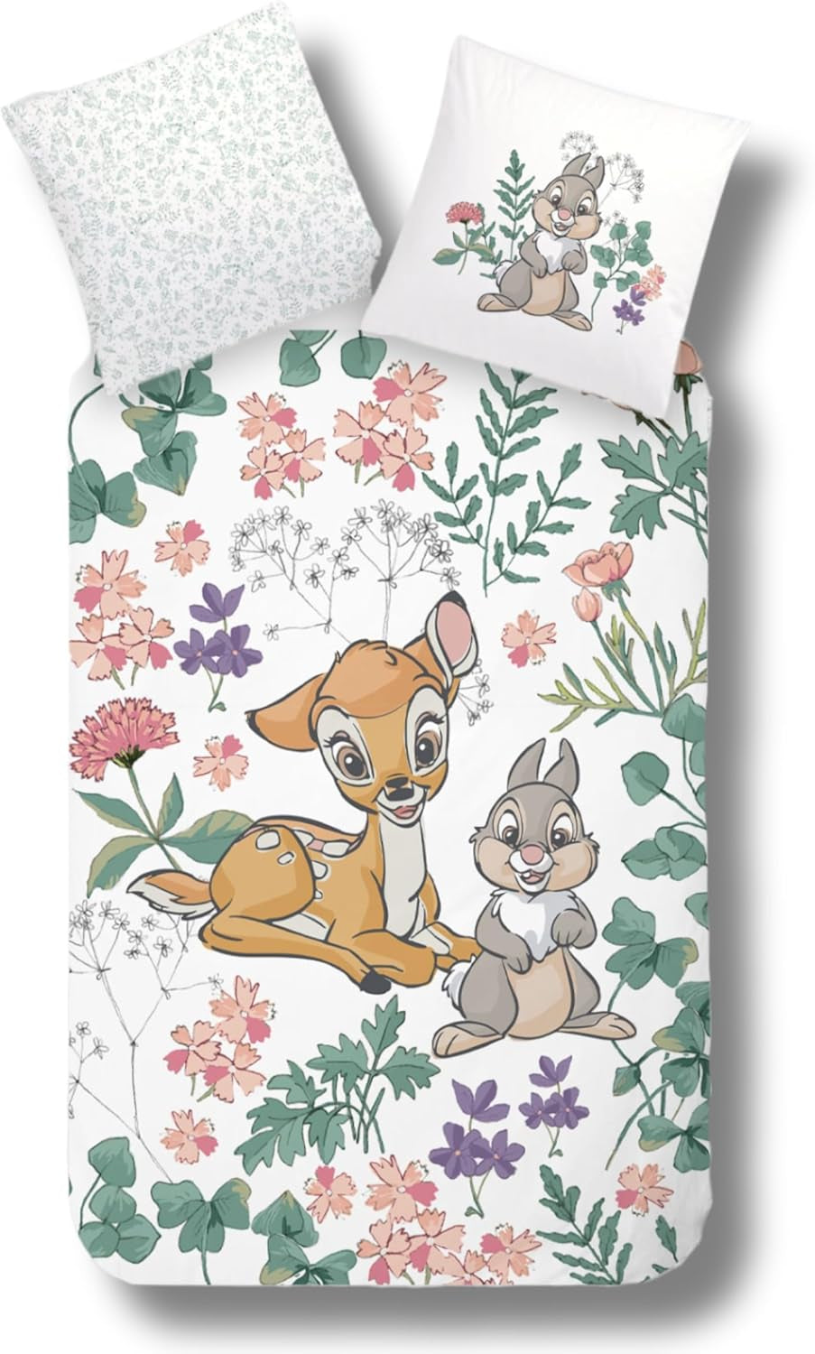 Literie enfant fille et garçon, dessin animé, 100% coton Literie - enfant Naty Shop Bambi Klopfer