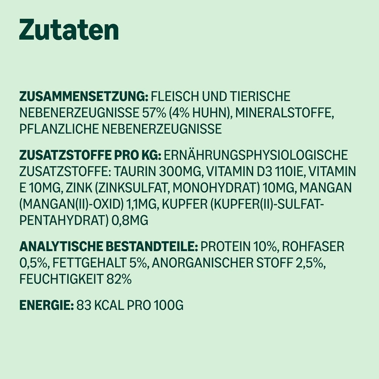 Amazon Nourriture humide pour chat sans céréales Spots de poulet en conserve 12 x 400 g