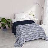 Literie Italienne Fantaisie Microfibre Été 1,5 Lits Murrine Quilts & Quilts Naty Shop Rayé Jeans 1 Posto E Mezzo