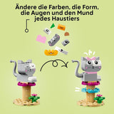 LEGO Classic Creative Animals, boîte avec des briques colorées, construisez des figurines d'animaux en briques comme un chien, un chat, un lapin, un hamster et un oiseau, jouet de construction pour garçons et filles à partir de 5 ans 11034 Jeux de construction Besuche den LEGO-Store