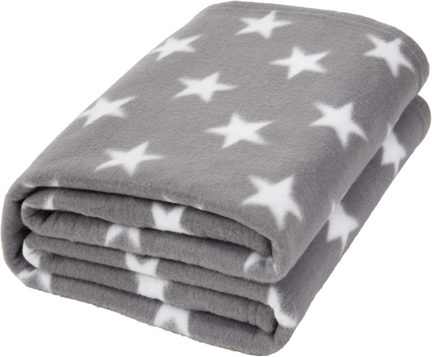 DREAMSCENE couverture confortable couverture moelleuse couverture polaire - couverture de salon chaude hiver douce, couverture de canapé, couverture de canapé, couverture câline enfants, salon et couvertures câlines 120X150Cm, couverture de canapé étoiles grises Lits et couvertures Besuche den DREAMSCENE-Store Gris-argent 120 X 150 Cm