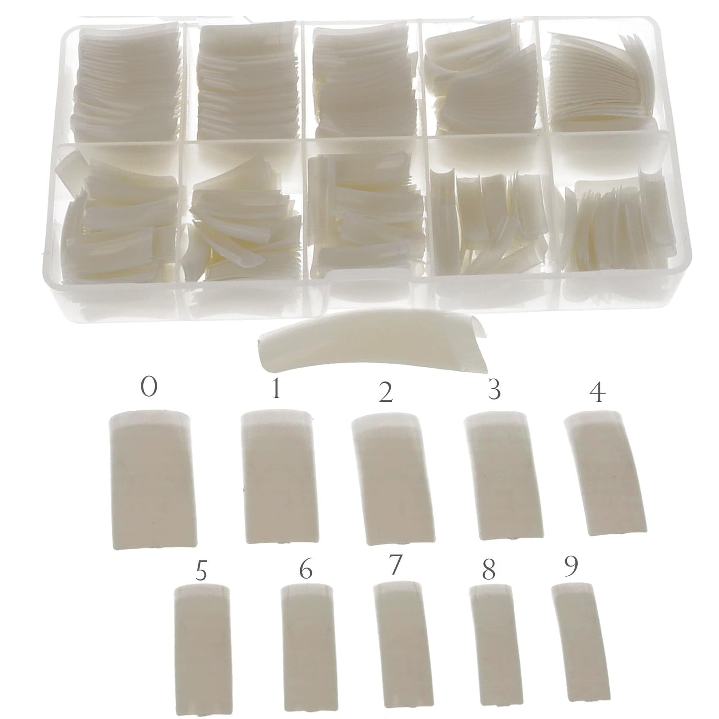 Sun Garden Nails Tipbox 500 Tips Incl. 3 Conseils Colle Conseils Nail Tips Colle - Modelage Ongles