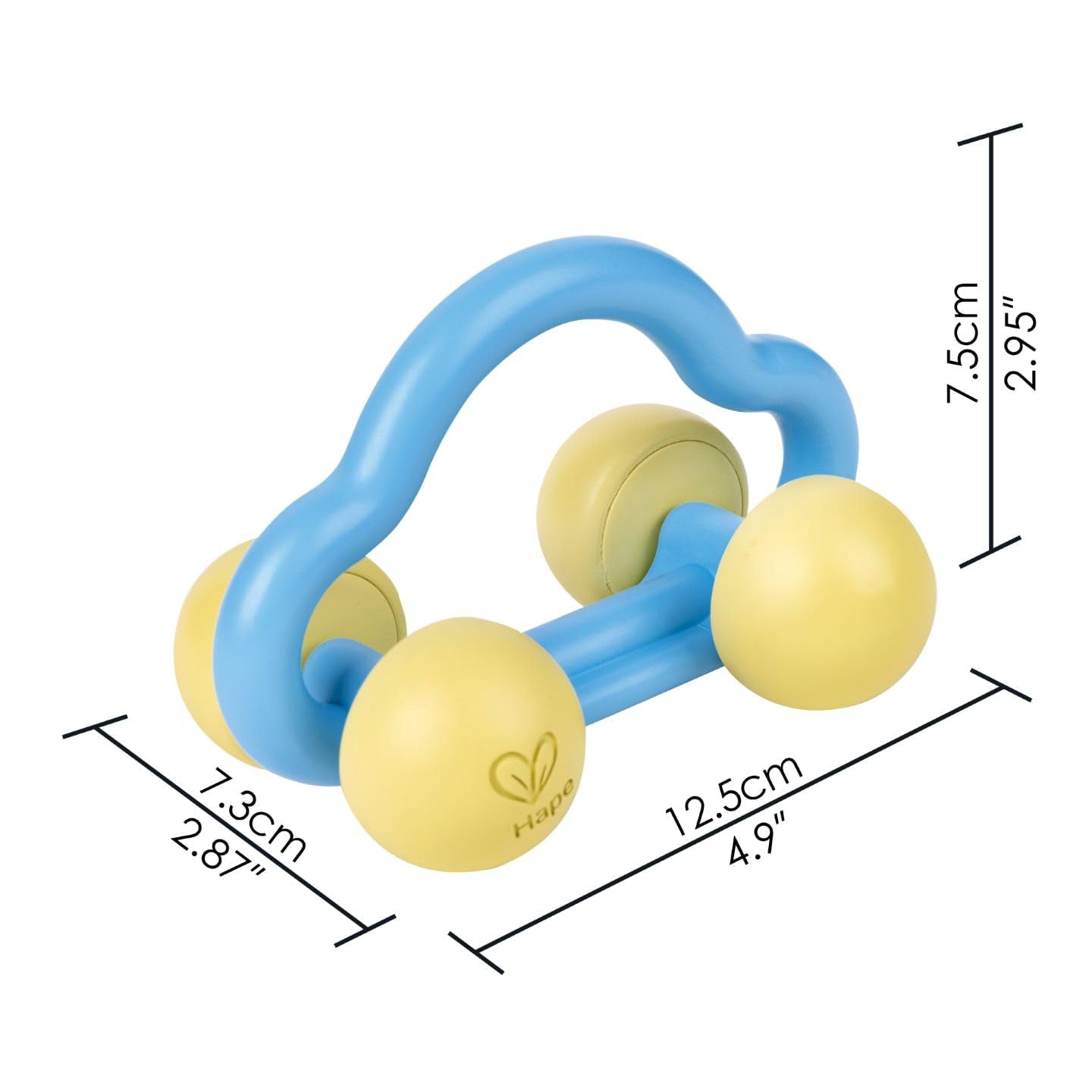 Hape Roll & Rattle Jouet Voiture, Jouet pour Bébé Bebe Naty Shop Toys