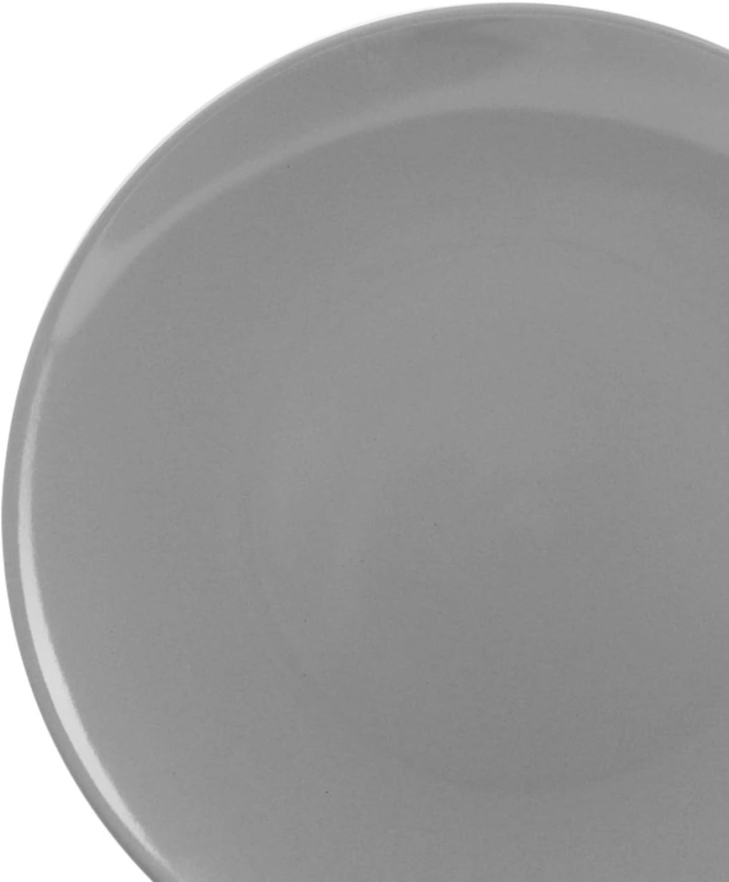Amazon Basics Service de table en grès, 18 pièces, gris fumé, 6 services