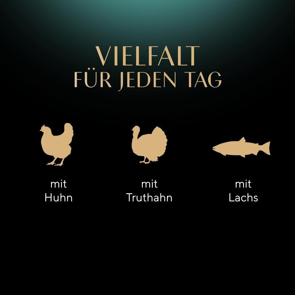 Sheba Portion Pouches Nourriture humide pour chats, multipack Fresh & Fine en sauce avec poulet et saumon MSC, 6x6x50g - Repas fins pour chats en sauce