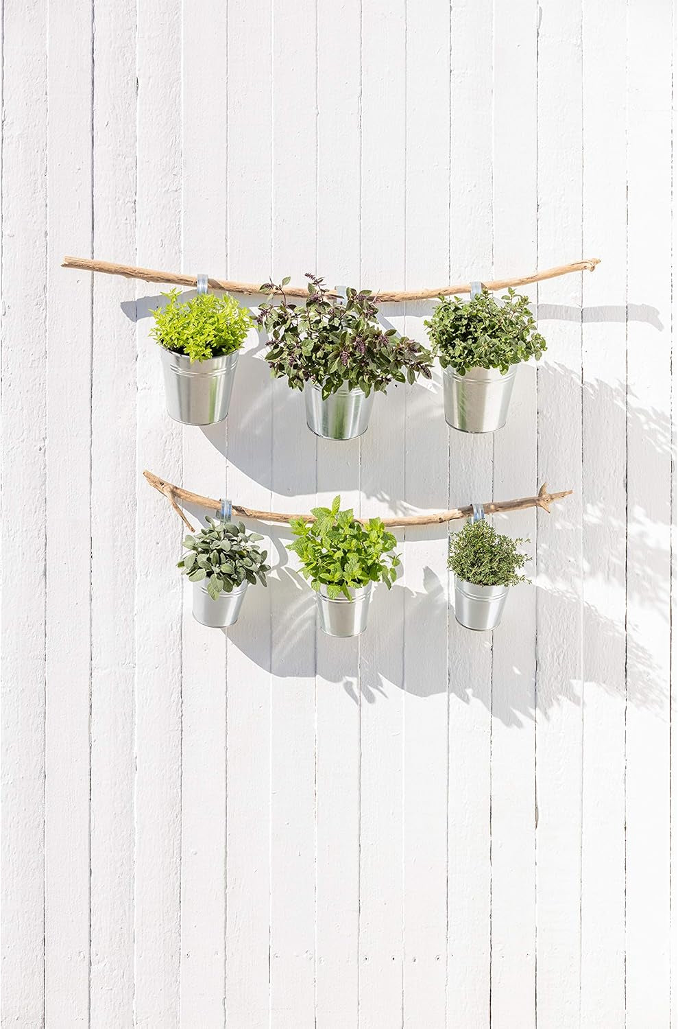 Pot Dehner avec support anse, Ø 14 cm, hauteur 14 cm, zinc, argent