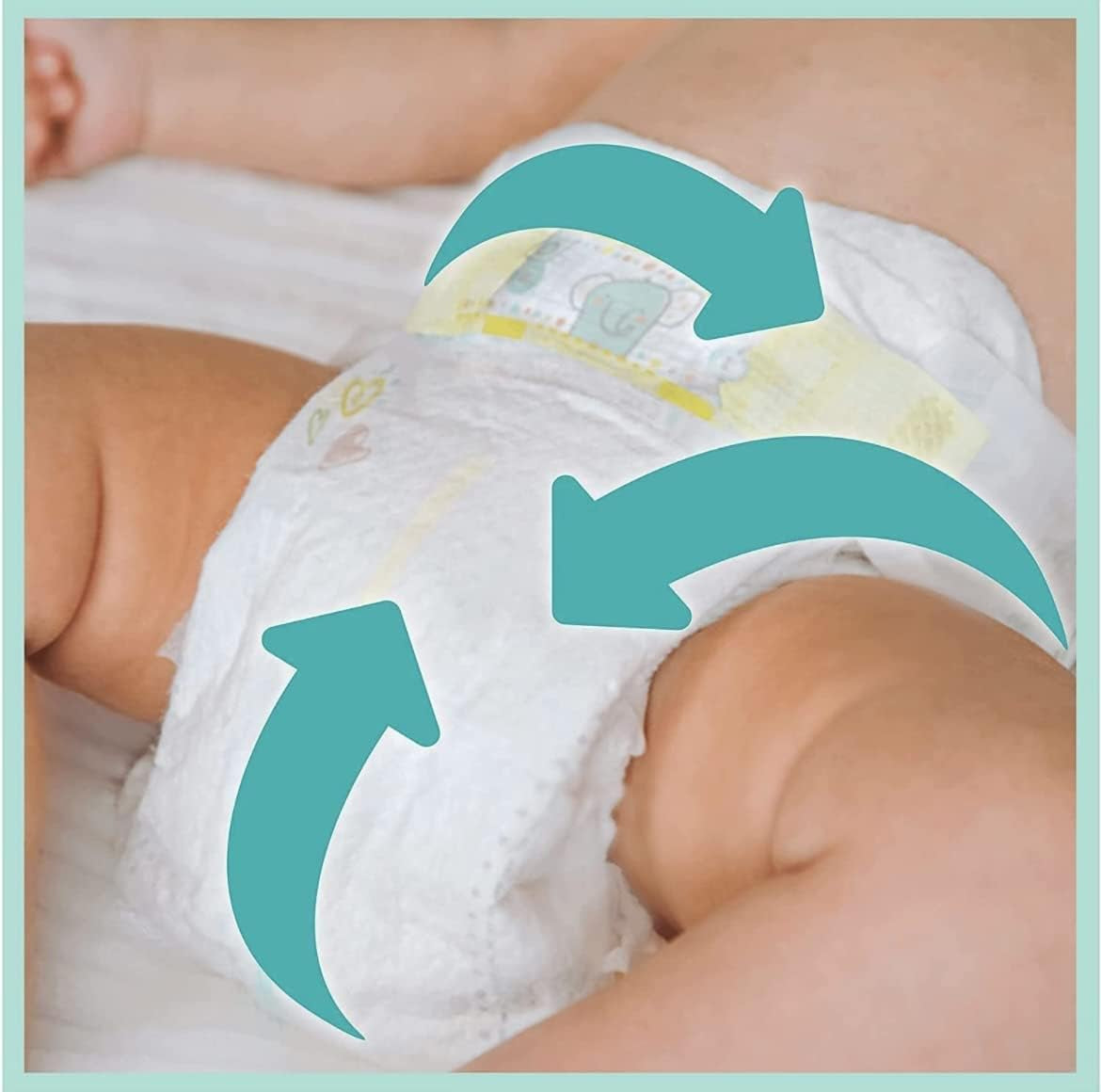 Couches PAMPERS Baby-DRY taille 7 123