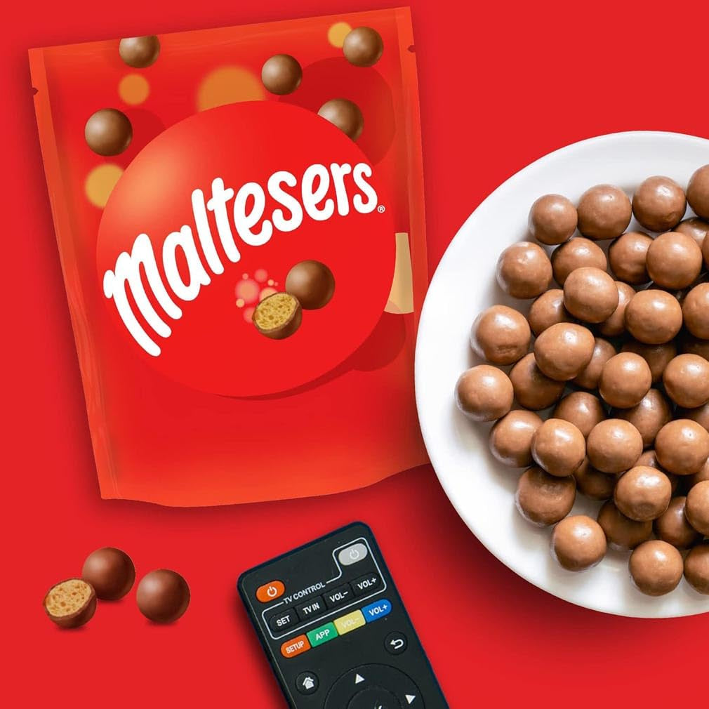 Boules de chocolat Maltesers au centre croustillant et léger, collation au chocolat aérée, 1 paquet (1 x 175 g)