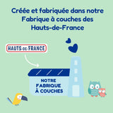- Taille de couche 4+ 9-20 kg – Ökologische Babywaidern – natürliche Babypflege, hypoallergen, ohne Parfüm und auslaufsicher – hermestellung in Frankreich – 126 couches jetables – 1 mois