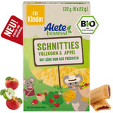 Alete Tartes tranchées bio aux grains entiers et aux pommes 6 x 22 g