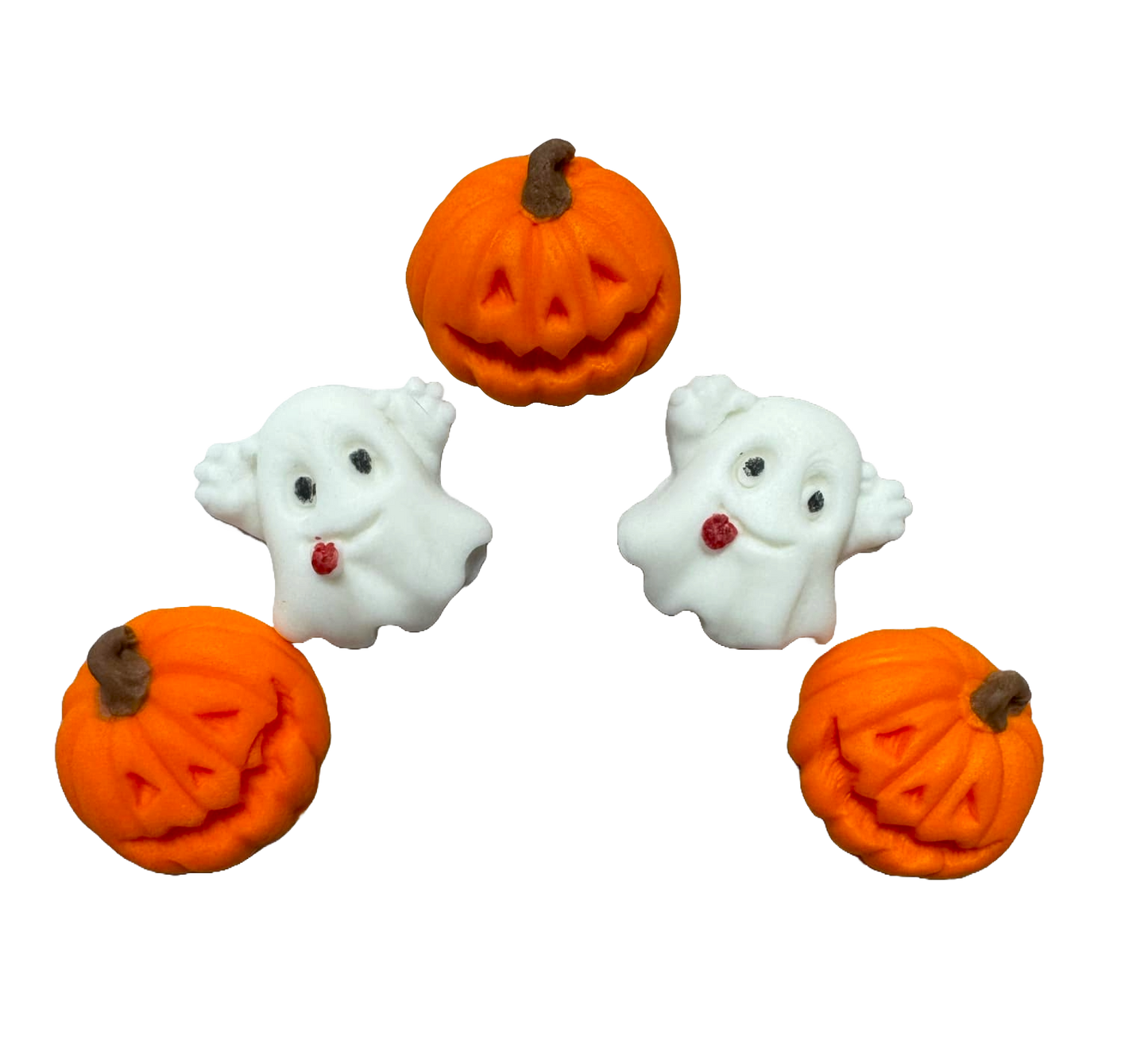 Lot de 5 décorations comestibles en sucre, Décorations Automne en Pâte à Sucre Naty Shop