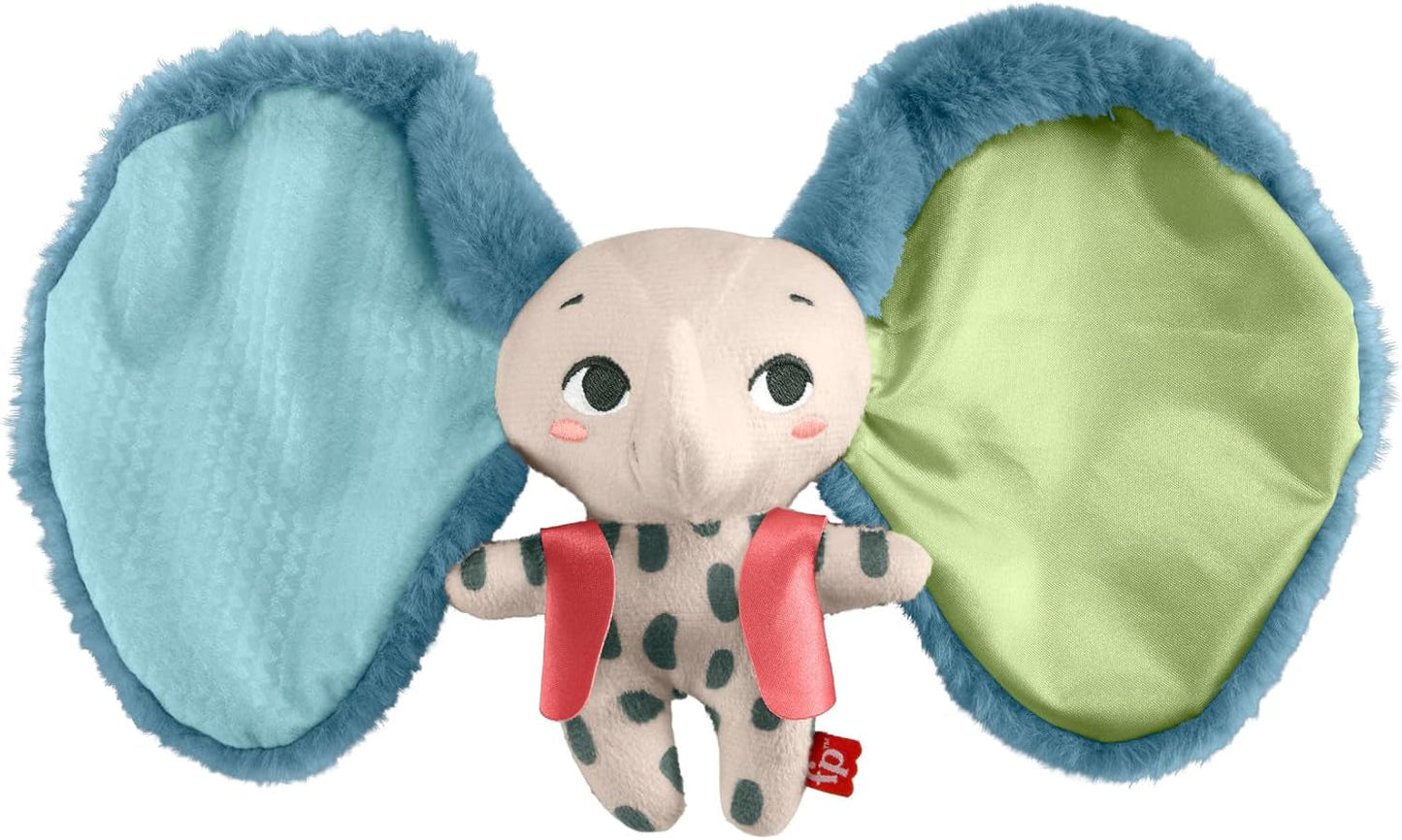Éléphant à oreilles géantes Fisher-Price - Adorable peluche douce avec de très grandes oreilles, composée à 90 % de plastique recyclé et emballage certifié FSC, pour bébés de 3 mois et plus, 63 HKD Bebe Naty Shop Elefant Toys