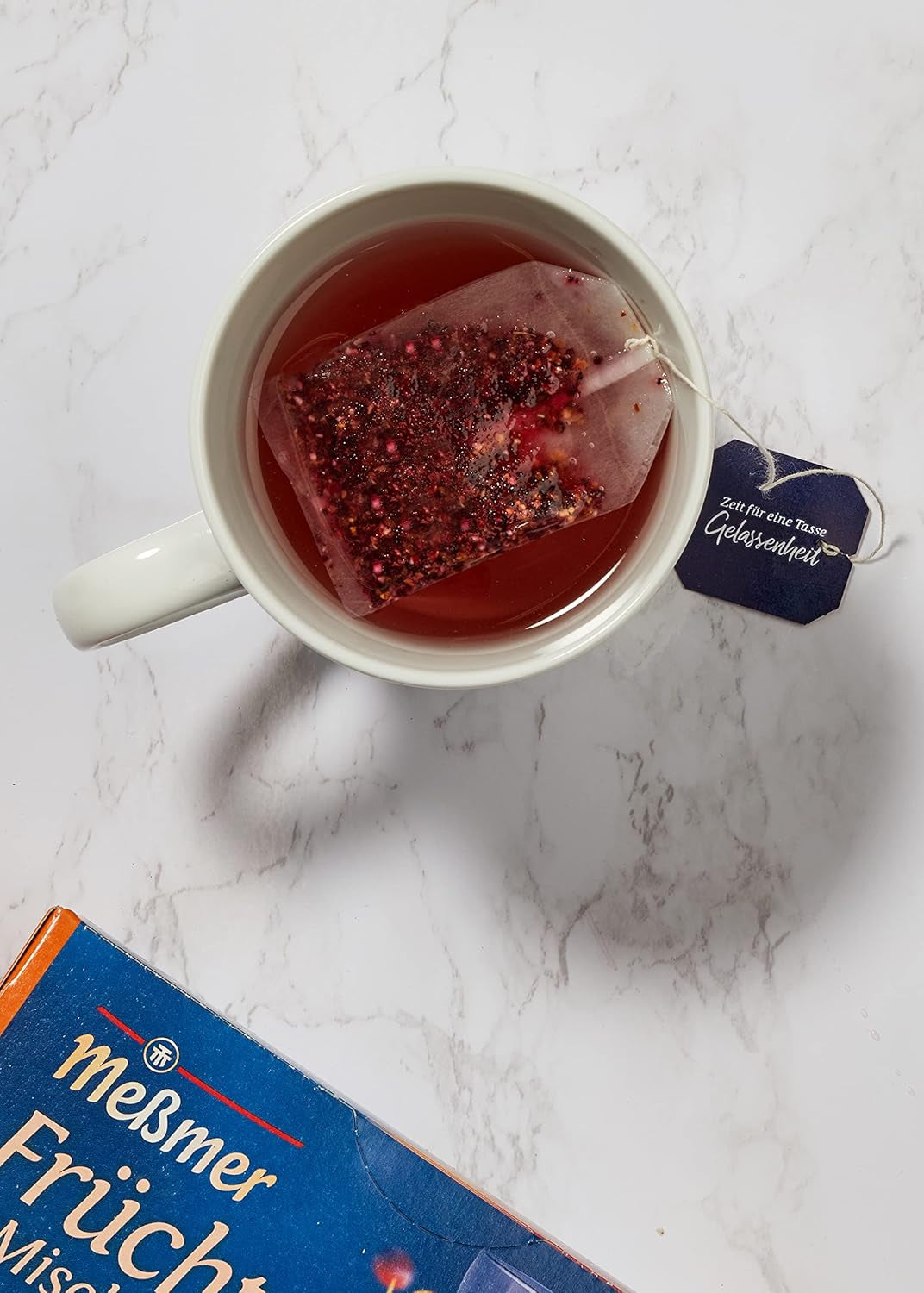 Mélange de fruits Meßmer | 25 sachets de thé | Végétalien | Sans gluten | Sans lactose (paquet de 2)