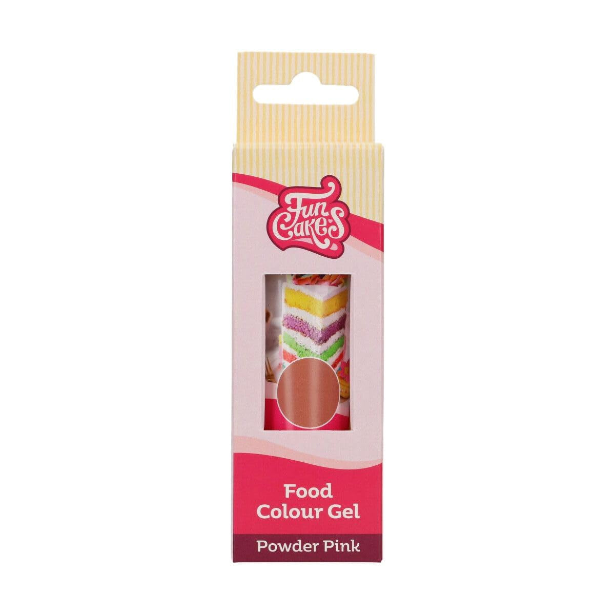 Colorant alimentaire Funcakes Gel Poudre Rose : Colorant alimentaire très concentré pour pâtes, crèmes, fondants, pâte d'amande, pâtisseries, dosage facile, gouttes individuelles pour créer des couleurs éclatantes, Halal, 30 g