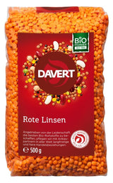 Lentilles rouges entières Davert (1 x 500 g) - Bio