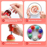 Colorant alimentaire rouge 120 ml, colorant alimentaire liquide très concentré et sans sucre pour pâtisserie, gâteaux, macarons, glaçages, fondants, biscuits, beignets