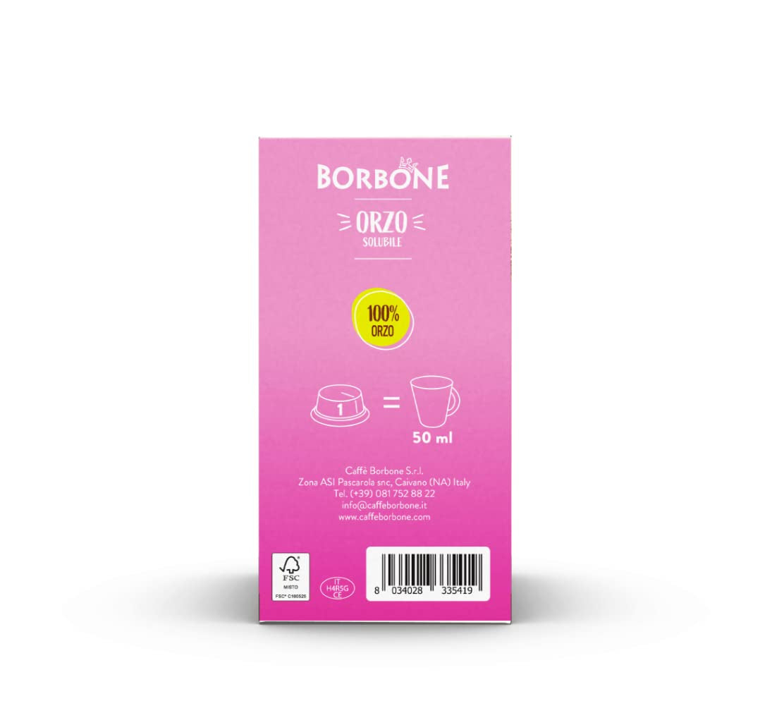 Caffè Borbone Malzkaffee - 96 Kapseln (6 Packungen mit 16 Stück) - Compatible avec Lavazza A Modo Mio Haushalts-Espressomaschinen