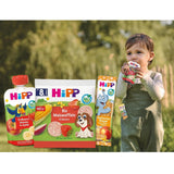Barres HiPP Leopard au yaourt et cerises à la banane (22 x 23g), à partir de 1 an, sucrées uniquement aux fruits, de la meilleure qualité biologique