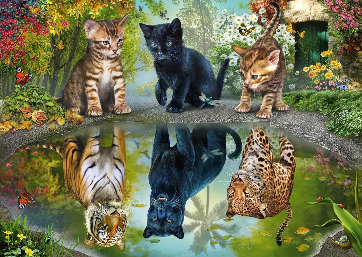 Schmidt Spiele 57392 Dream Big, chats, puzzle 1000 pièces Puzzle Naty Shop