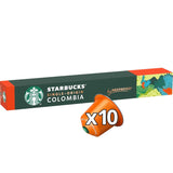 STARBUCKS Colombie d'origine unique par Nespresso, Mittlere Röstung, Kaffeekapseln 10 x 10 (100 Kapseln)