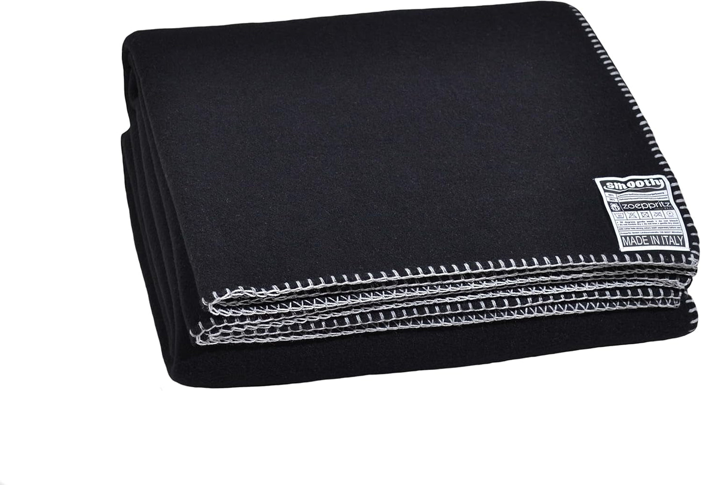 Zoeppritz Since 1828 Couverture polaire Smoothy - Couverture polaire moelleuse et confortable - Vegan - 140X190Cm - 010 Off-White, 010 Offwhite Zoeppritz Since 1828 980 noir 140X190Cm