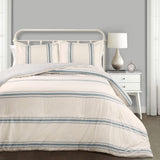 Lush Decor Couette de ferme rayée, Full/Queen, courtepointes et courtepointes grises Naty Shop King Blue