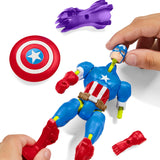 Mixmashers Marvel Captain America Avengers Mix-And-Match Action Figure & Accessoires Figurines Naty Shop