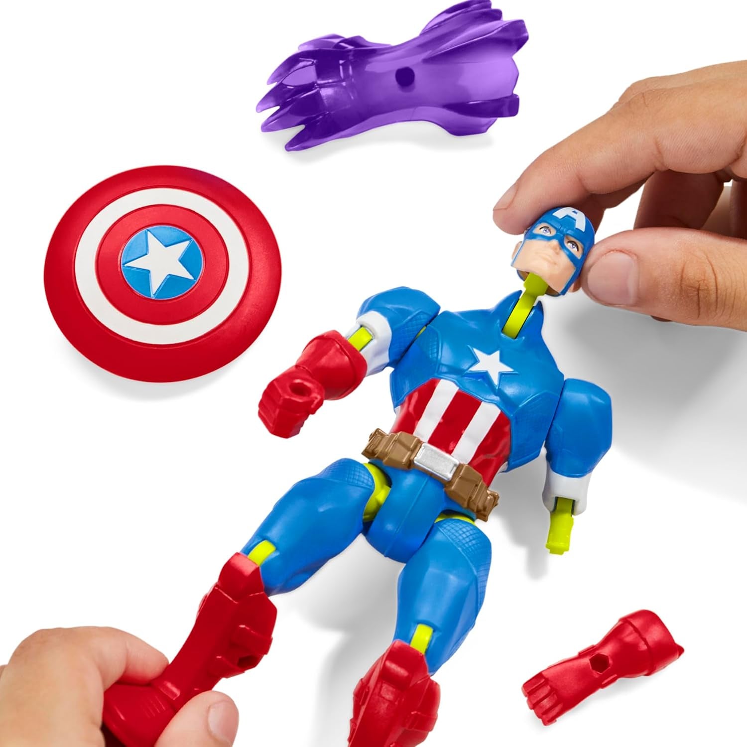 Mixmashers Marvel Captain America Avengers Mix-And-Match Action Figure & Accessoires Figurines Naty Shop