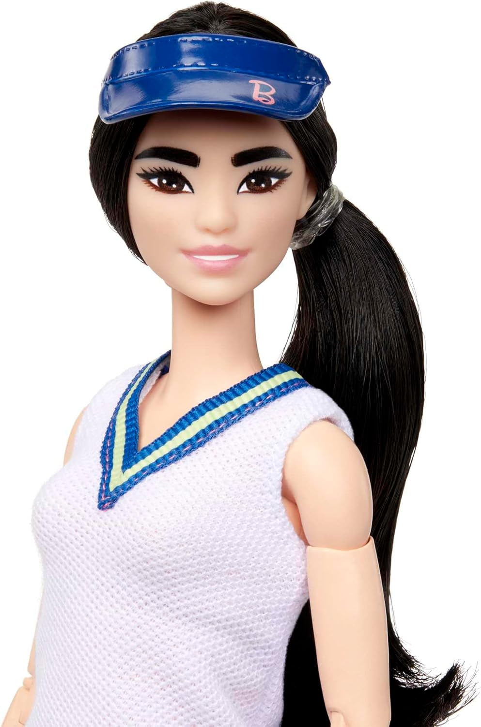 Poupée Barbie Made to Move - Joueuse de tennis avec raquette et balle - Poupée articulée 22 pour un jeu réaliste, fans de tennis et enfants à partir de 3 ans, HKT73